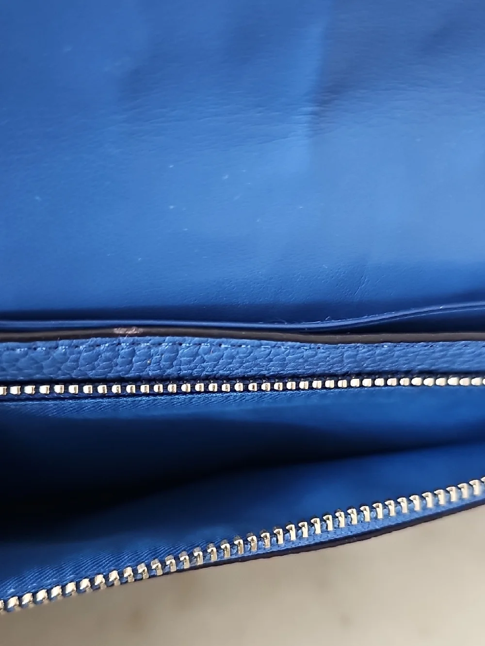 Coach Lapis Blue Ombré Rivets Fold Over Crossbody Bag - Picture 9 of 10